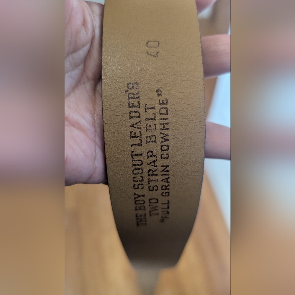 GENUINE Leather brown Belts with Gold Buckles - Picture 6 of 8